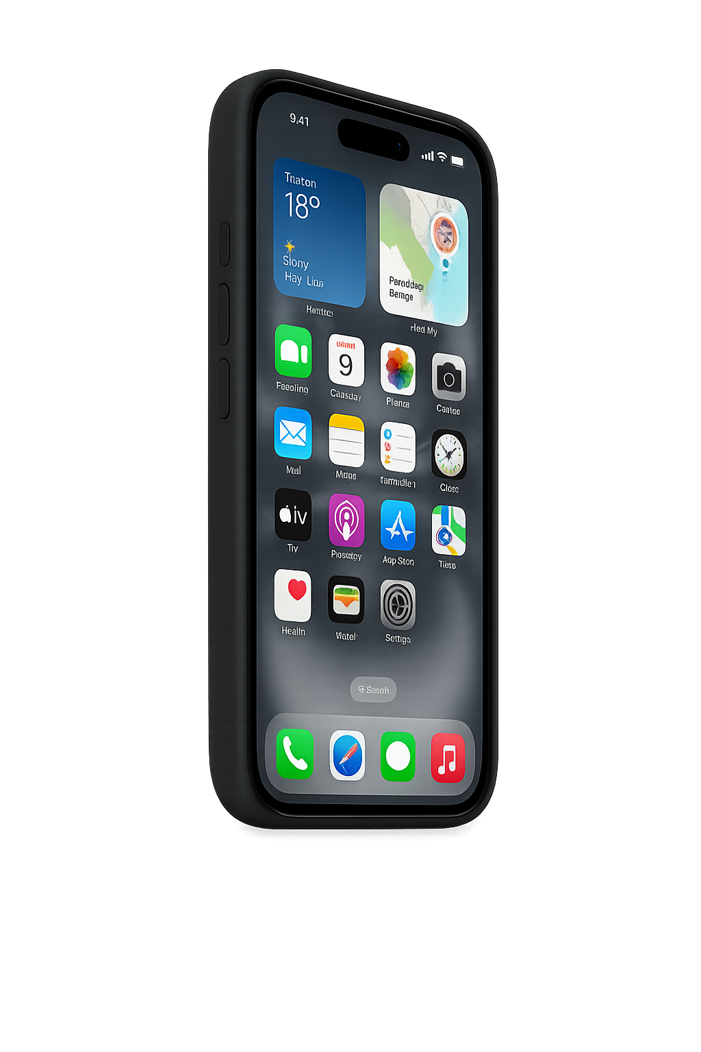 Original Apple Silikon Case für IPhone 16 Schwarz